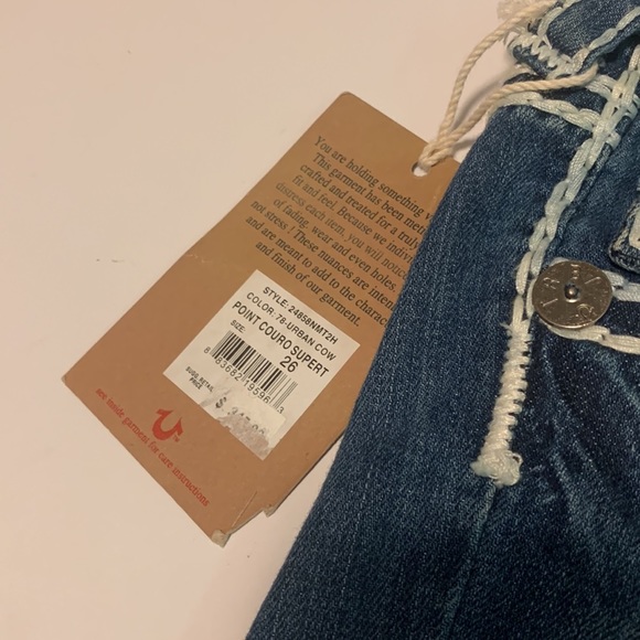🆕 True Religion “Point Couro” Jean Shorts - Women’s Size 26 - Picture 4 of 5